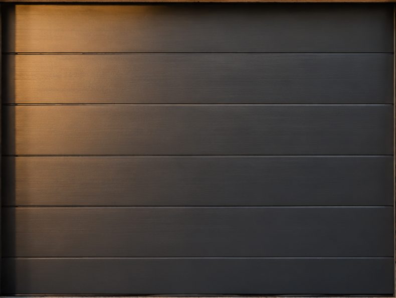 Porte de garage sectionnelle anthracite