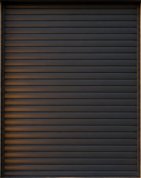 Volet roulant anthracite fermé